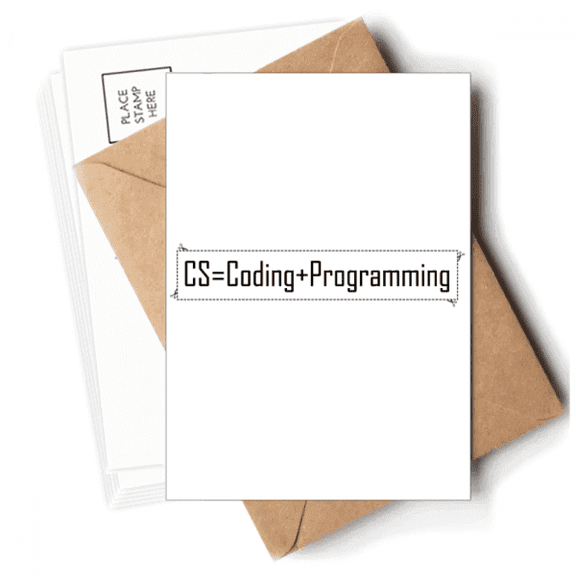 CS Contains Coding And Programng Postcards Envelopes Blank Note Cards Mailing