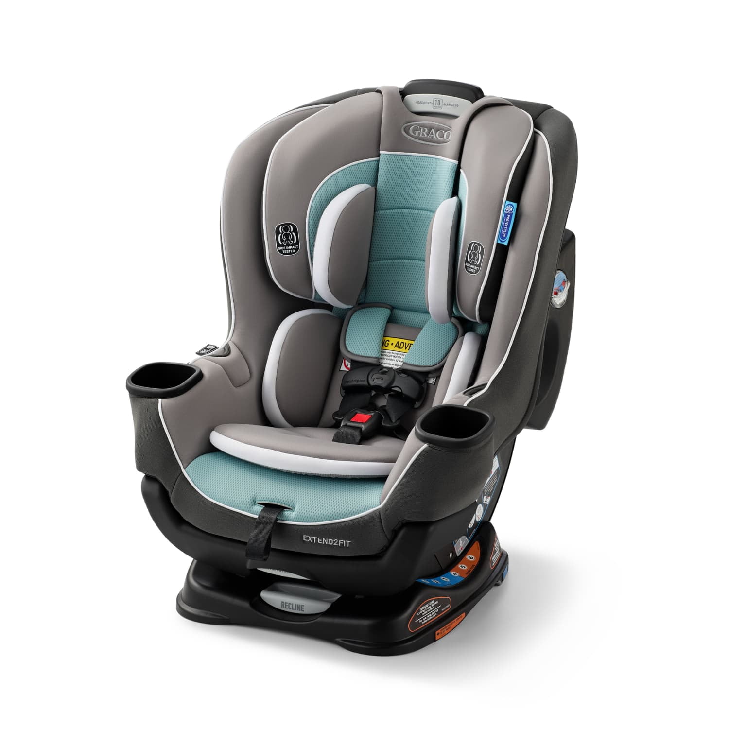 Graco® Extend2Fit® Convertible Car Seat, Spire, Blue