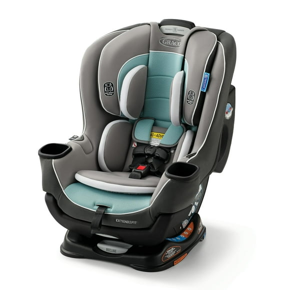 Graco Extend2Fit Convertible Car Seat, Spire, Blue