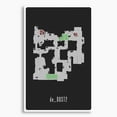 thumbnail image 1 of CS:GO de_Dust2 Map Poster; Gaming Wall Art, 1 of 3