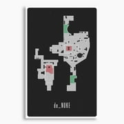 CSGO de_Nuke Map Poster; Gaming Wall Art