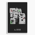 thumbnail image 1 of CS:GO de_Vertigo Map Poster; Gaming Wall Art, 1 of 3