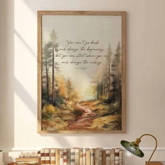 CS Lewis Change The Beginning Poster, Poster Home Decor, Poster Only