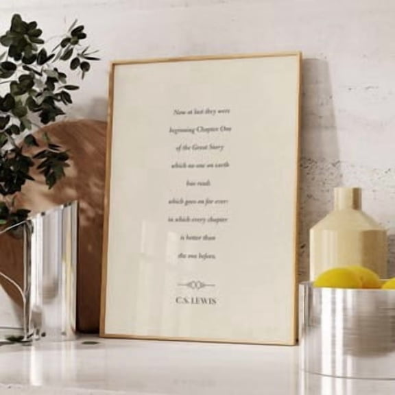 CS Lewis Chapter One Quote Poster, 16x24 UNFRAMED