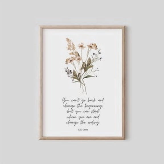 CS Lewis Inspirational Quote Poster, 12x18 UNFRAMED
