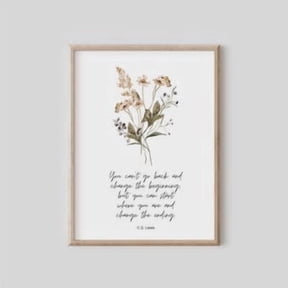 CS Lewis Inspirational Quote Poster, Poster Home Decor, Poster Only