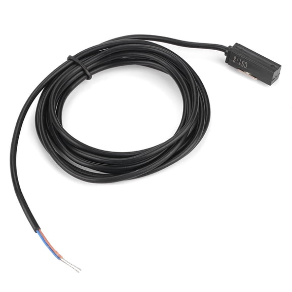 CS1-S Magnetic Reed Switch Sensor for Pneumatic Cylinder, DC AC 5V-240V Electronic Magnetic Proximity Sensor, 10 inches / 25.4 cm Cable