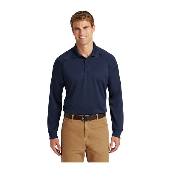 CornerStone Unisex Select Long Sleeve Snag-Proof Tactical Polo | Tough & Reliable Collared Work Shirt for Men & Women, Relaxed Fit Top with Dual Pen Pockets & Mic Clips
