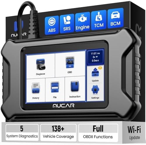 CS5 OBD2 Scanner, Car Scanner Diagnostic Tool for 5 System (ABS/SRS/BCM ...