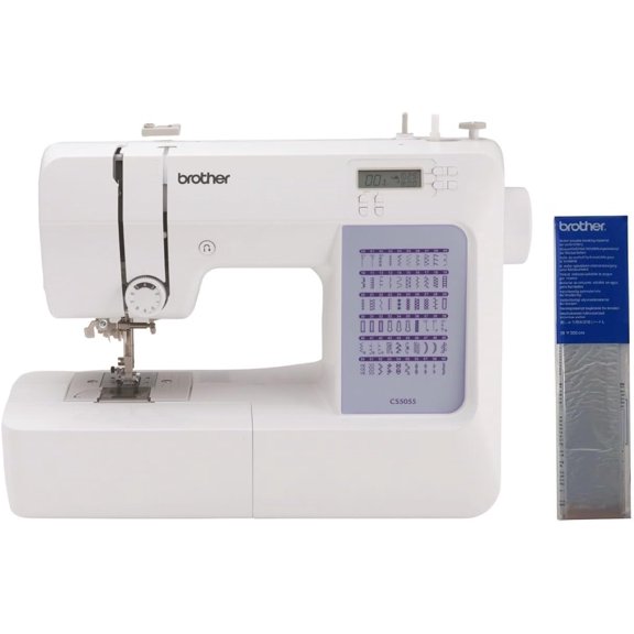CS5055 Computerized Sewing Machine, 60 Built-in Stitches, LCD Display, 7 Feet and SA520 Water Soluble Stabilizer