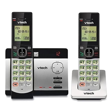 TeviRoom CS5129-2 DECT Cordless Phone with CID/TAD (New), 2 Handsets, 1 Count