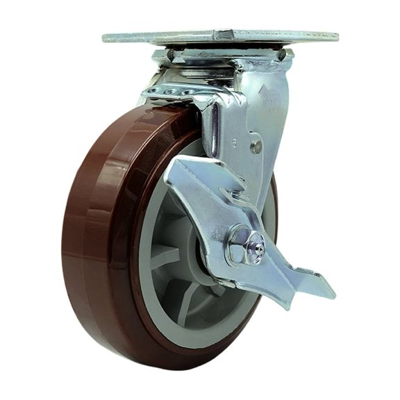 CS6B Greenlee Swivel Caster with Brake – MA6065 GMX Cart Caster Replacement– SCC