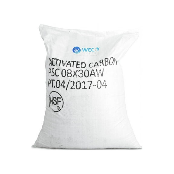 CS830AW COCO SHELL 8X30 MESH Acid Washed Carbon for Chlorine Removal - 1 CU.FT