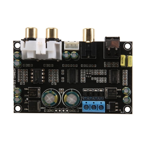 CS8416 CS4398 Digital Interface Decoder Board 24Bit 192K SPDIF Coaxial Optical Fiber To AUX for Amplifier TV,1 x decoder board,As Shown