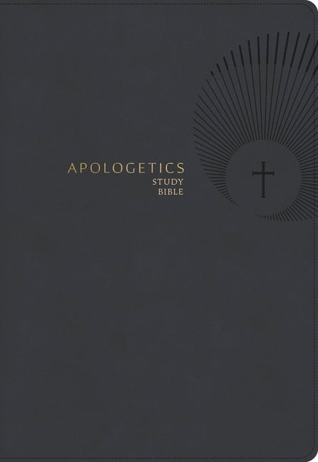CSB Apologetics Study Bible, Revised & Updated, Easy-To-Read Optimal Type, Charcoal Leathertouch, (Hardcover)