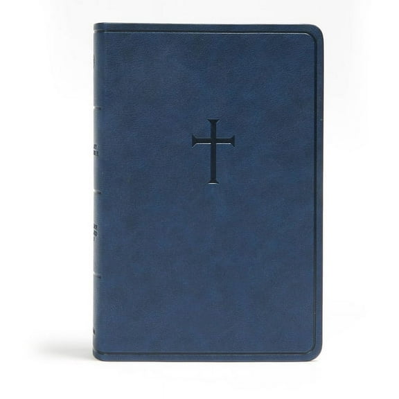 CSB Everyday Study Bible, Navy Cross Leathertouch, (Hardcover)