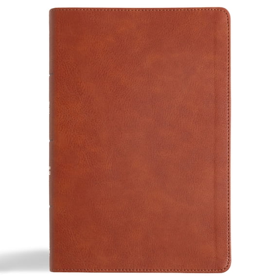 CSB Giant Print Reference Bible, Digital Study Edition, Burnt Sienna Leathertouch, Indexed, (Hardcover)