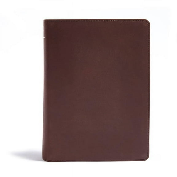 CSB He Reads Truth Bible, Brown Genuine Leather Indexed (Hardcover)