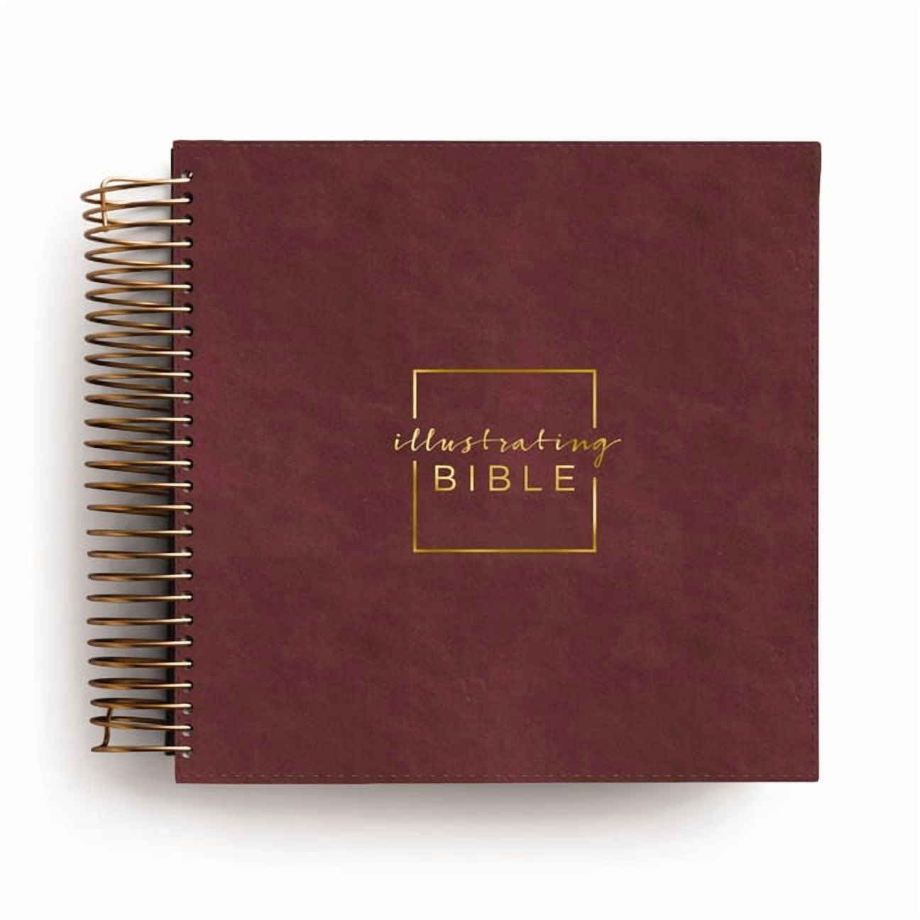 Illustrating Bible CSB - Spiral Bound Bible Journal, Cranberry, (Spiral-Bound)