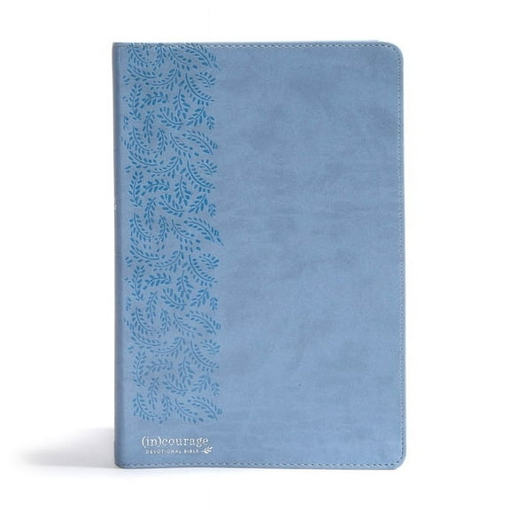 CSB (In)Courage Devotional Bible, Blue Leathertouch, (Hardcover)