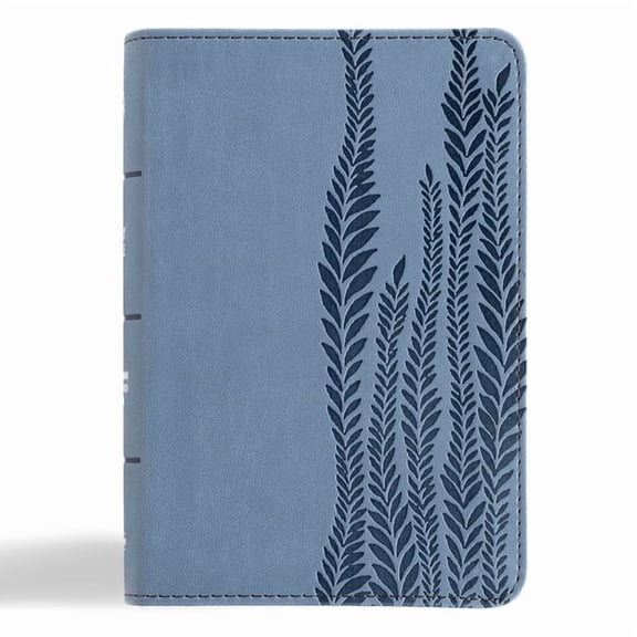 CSB Large Print Compact Reference Bible, Digital Study Edition, Slate Leathertouch, (Hardcover)