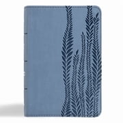 CSB Large Print Compact Reference Bible, Digital Study Edition, Slate Leathertouch, Hardcover