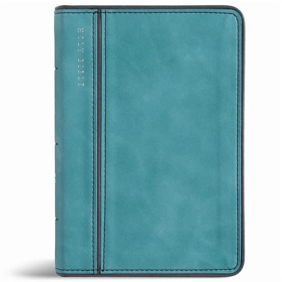 CSB Large Print Compact Reference Bible, Easy-To-Read Optimal Type, Digital Study Edition, Teal Leathertouch, (Hardcover)