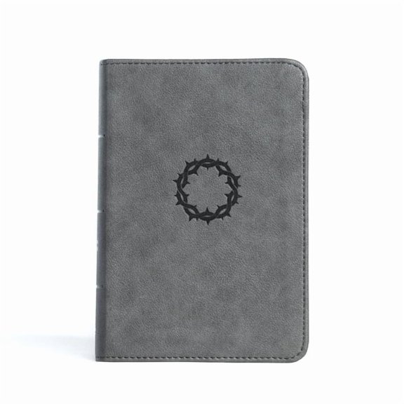 CSB Large Print Compact Reference Bible, Stone Leathertouch, (Hardcover)