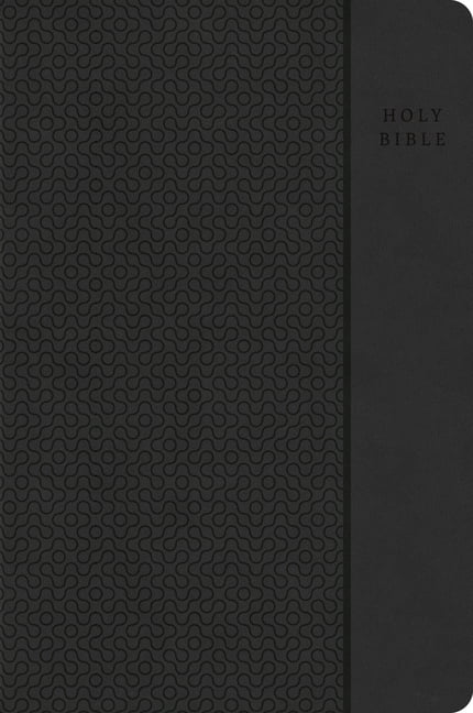 CSB Large Print Compact Reference Bible, Value Edition, Easy-To-Read Optimal Type, Charcoal Leathertouch, (Hardcover)