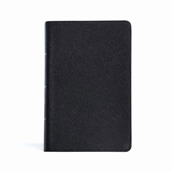 CSB Large Print Personal Size Reference Bible, Black Genuine Leather, Indexed, (Hardcover)