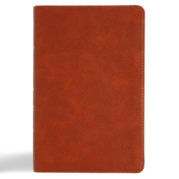 CSB Large Print Personal Size Reference Bible, Digital Study Edition, Burnt Sienna Leathertouch, (Hardcover)