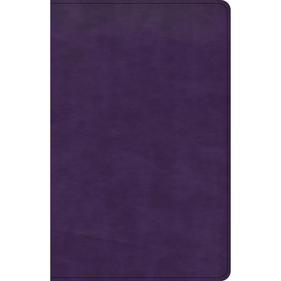 CSB Large Print Personal Size Reference Bible, Purple LeatherTouch (Hardcover)