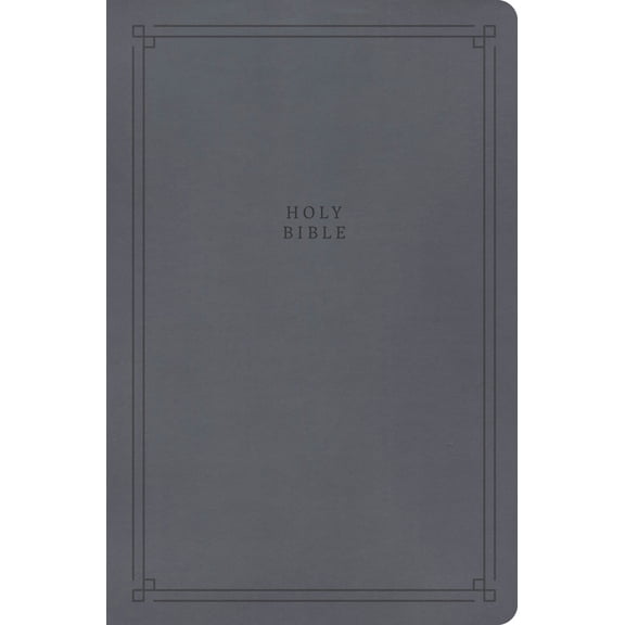 CSB Large Print Personal Size Reference Bible, Value Edition, Easy-To-Read Optimal Type, Charcoal Leathertouch, (Hardcover)