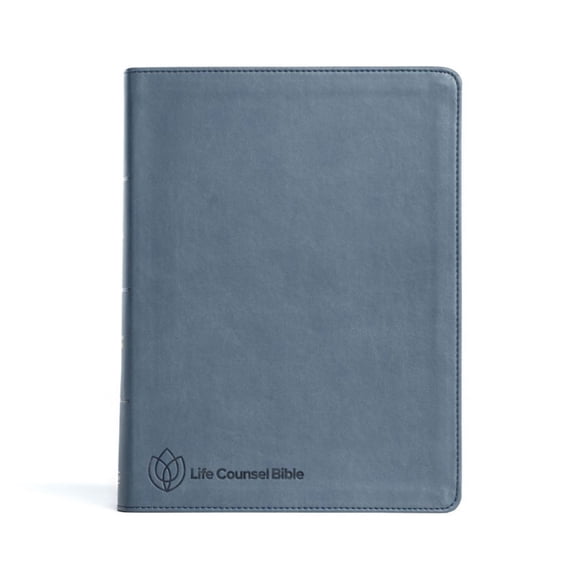 Pre-Owned CSB Life Counsel Bible, Slate Blue LeatherTouch, Indexed : Practical Wisdom for All of Life (Hardcover)
