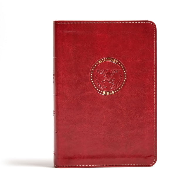CSB BIBLES BY HOLMAN CSB Military Bible, Burgundy LeatherTouch (Hardcover)