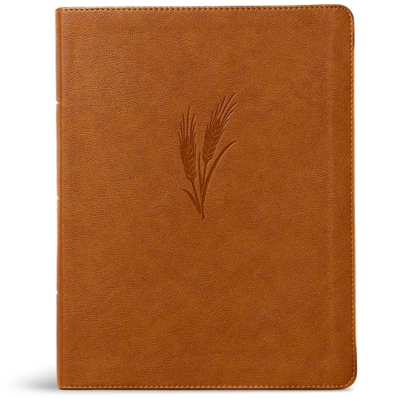 CSB Notetaking Bible, Large Print Edition, Camel Leathertouch, (Hardcover)