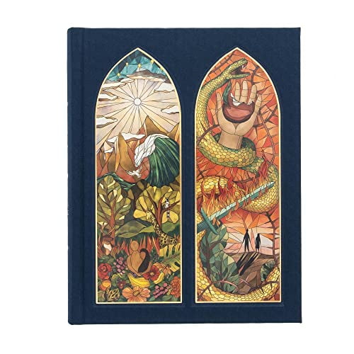 Pre-Owned CSB Notetaking Bible, Stained Glass Edition, Sapphire Cloth Over Board (Hardcover) by Csb Bibles by Holman