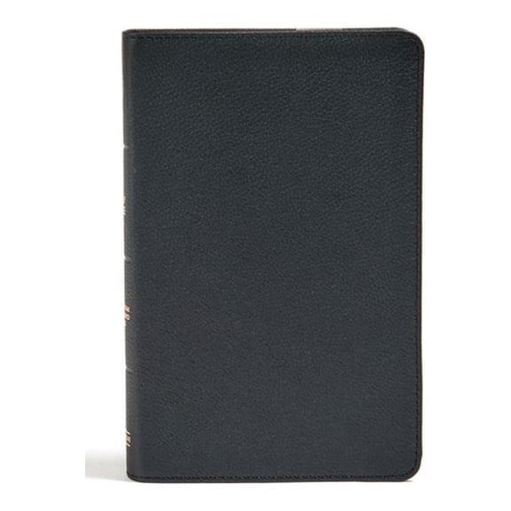 CSB Personal Size Bible, Black Genuine Leather, (Hardcover)