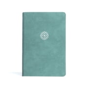 CSB Personal Size Giant Print Bible, Earthen Teal Leathertouch, Indexed, Hardcover