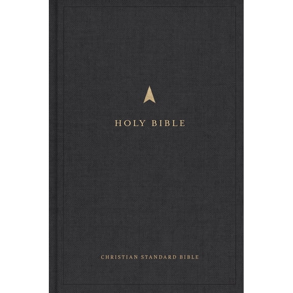 CSB Pew Bible, Large Print Edition, Easy-To-Read Optimal Type, Charcoal Cloth Over Board, (Hardcover)