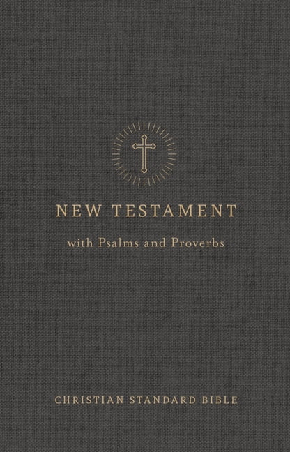 CSB Pocket New Testament with Psalms and Proverbs, Easy-To-Read Optimal Type, Charcoal Trade Paper, (Paperback)