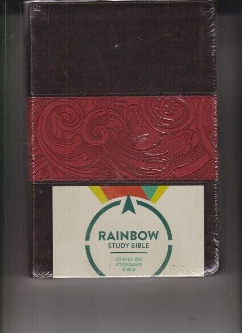 CSB Rainbow Study Bible Brown Leathertouch main image 0
