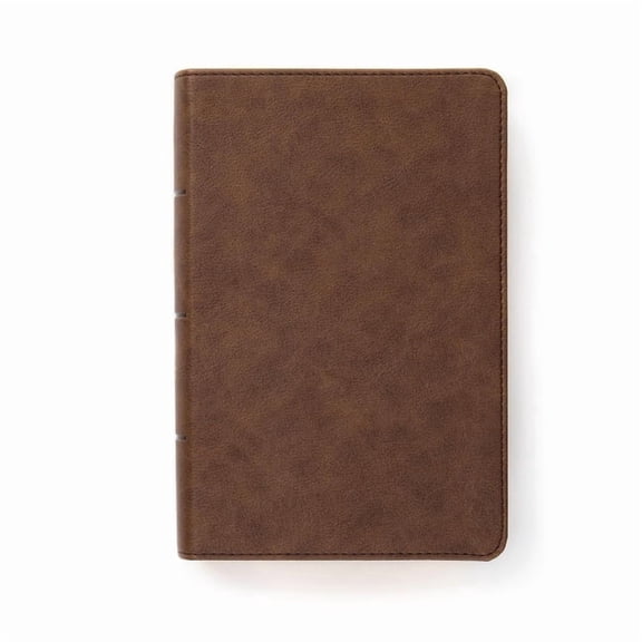 CSB Single-Column Compact Bible, Digital Study Edition, Brown Leathertouch, (Hardcover)