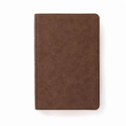 CSB Single-Column Compact Bible, Digital Study Edition, Brown Leathertouch, Hardcover