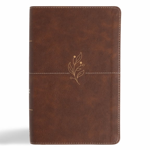 CSB Single-Column Personal Size Bible, Digital Study Edition, Brown LeatherTouch (Hardcover)