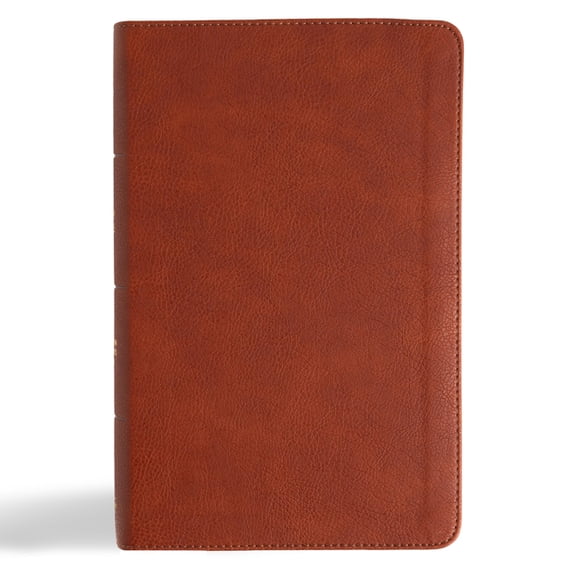 CSB Single-Column Personal Size Reference Bible, Burnt Sienna Leathertouch, (Hardcover)