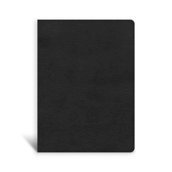 CSB Single-Column Wide-Margin Bible, Black Leathertouch, (Hardcover)