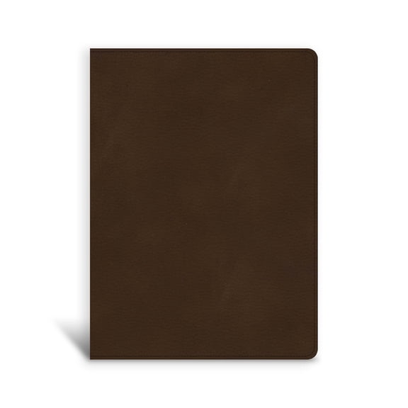CSB Single-Column Wide-Margin Bible, Brown Leathertouch, (Hardcover)