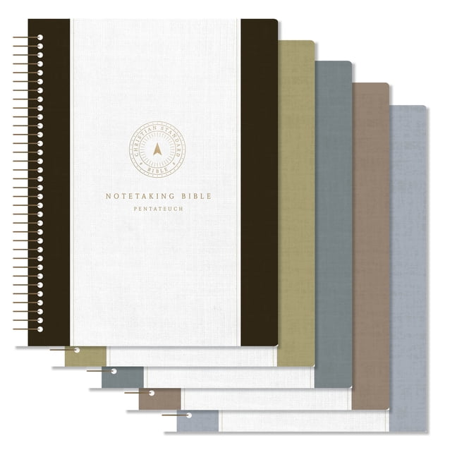 CSB Spiral-Bound Notetaking Bible, Optimal Type, Five-Volume Set, (Spiral-Bound)