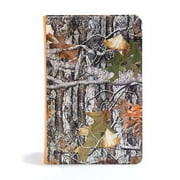 CSB Sportsmans Bible Large Print Personal Size Edition, Mothwing Camouflage Leathertouch, Hardcover